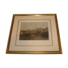 Gravure sous verre en couleur, Genève, avec cadre en bois … - Moinat - Gravures