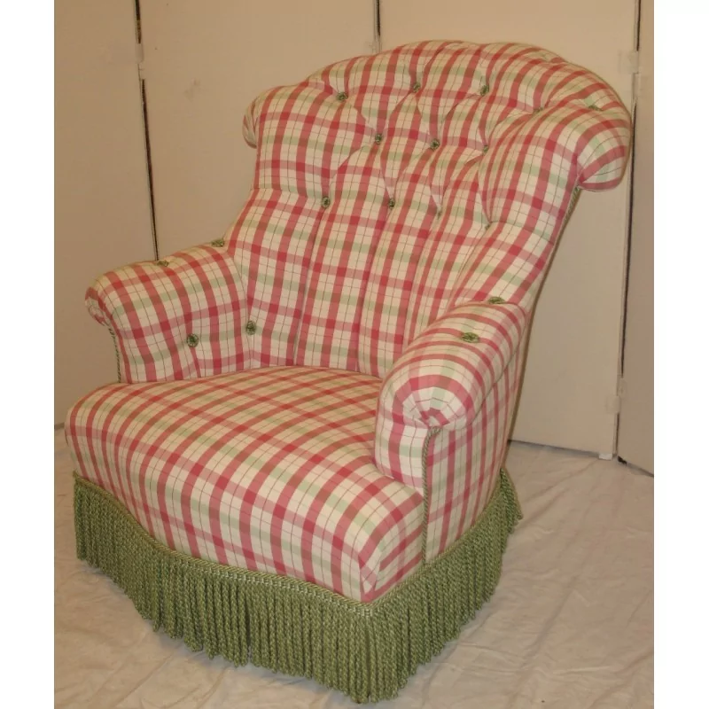 toad armchair model “Marie-Antoinette”, upholstery … - Moinat - Armchairs