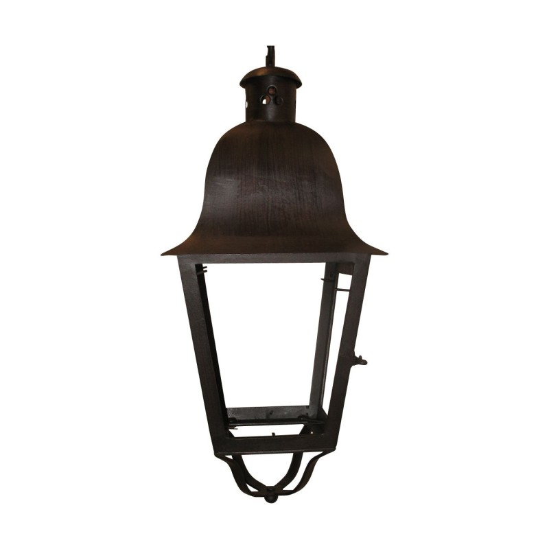 Lanterne carrée en fer forgé, éléctrifiée à 1 lumière, sans … - Moinat - Lustres, Plafonniers Lanterne carrée en fer forgé, éléctrifiée à 1 lumière, sans … - Moinat - Lustres, Plafonniers