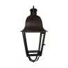 Square wrought iron lantern, electrified with 1 light, without … - Moinat - Chandeliers, Ceiling lamps