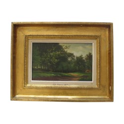 油画，布面油画“风景”，归功于 Barthélémy MENN ……