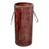 Umbrella stand in dark patinated leather. - Moinat - Clothes racks, Closets, Umbrellas stands