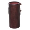 Umbrella stand in dark patinated leather. - Moinat - Clothes racks, Closets, Umbrellas stands