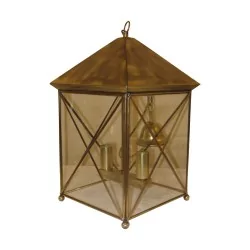 Lanterne suspension carrée “Coloniale”, grand modèle en …