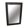 Mirror painted black with silver decor. - Moinat - Mirrors