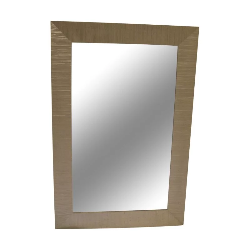 silver patinated streaked mirror. - Moinat - Mirrors