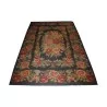 Kelim rug, Iran, black with floral pattern, handwoven. - Moinat - Rugs