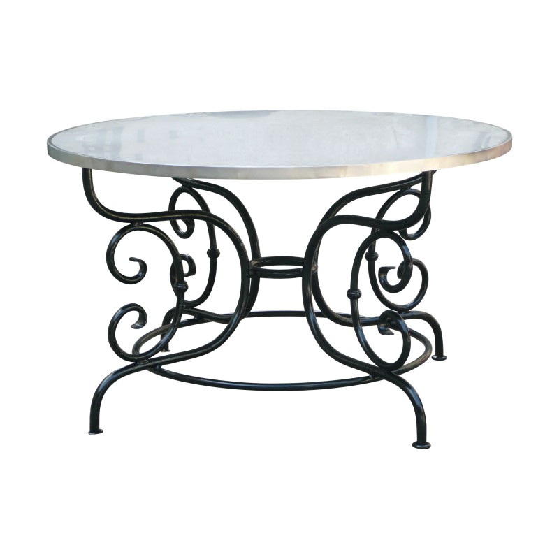 „Arditi“ Tisch mit schmiedeeiserner Basis und … - Moinat - Tische „Arditi“ Tisch mit schmiedeeiserner Basis und … - Moinat - Tische