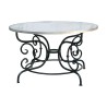 “Arditi” table with wrought iron base and … - Moinat - Tables