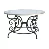 “Arditi” table with wrought iron base and … - Moinat - Tables