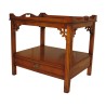 个紫杉木 Chippendale 托盘桌，带 1 个抽屉。 - Moinat - Serving tables