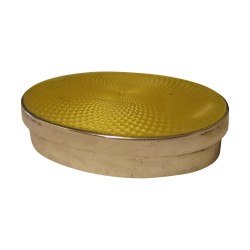 Silver box lid with enamelled top …
