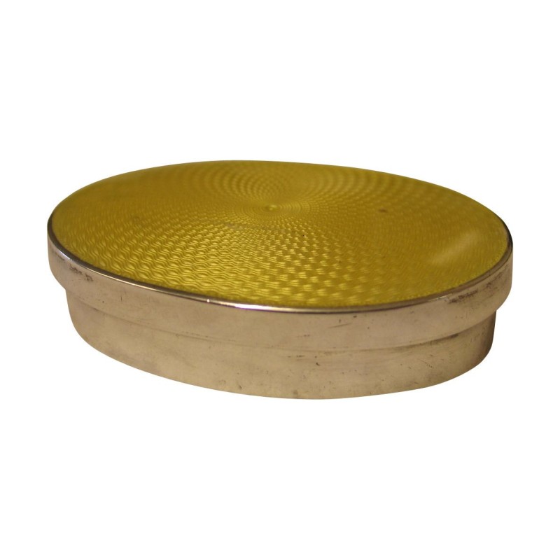 Silver box lid with enamelled top … - Moinat - Silverware Silver box lid with enamelled top … - Moinat - Silverware