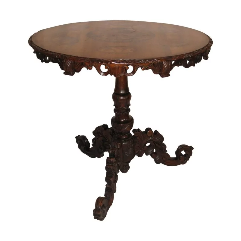 Brienz 木雕桌，镶嵌细工台面…… - Moinat - Brienz