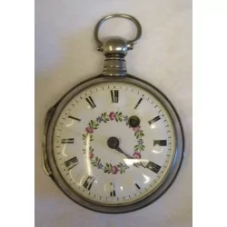 只银质和瓷质怀表。瑞士，18 月底...