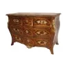 Louis XV Commode Tombeau 镶嵌在胡桃木中，带 5 个抽屉和 … - Moinat - 带抽屉的衣橱, 7抽屉胸