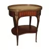 Louis XV style inlaid pedestal table, garnished with bronze with … - Moinat - End tables, Bouillotte tables, Bedside tables, Pedestal tables