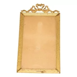 个长方形路易十六相框，轮廓分明的青铜色。时代 …