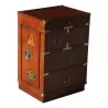 patinated cherry wood travel cabinet with 5 drawers. - Moinat - Chests of drawers, Commodes, Chifonnier, Chest of 7 drawers