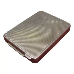 Etui à cigarettes en argent 980. Epoque 19ème siècle.