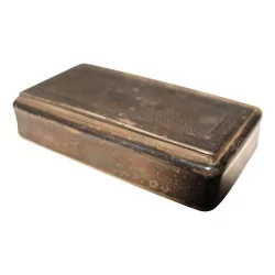 silver snuff box. Period 19th century.