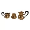 Service à thé Empire comprenant 1 théière, 1 pot à crème et 1 - Moinat - Argenterie