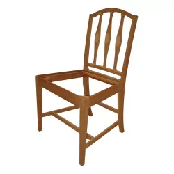 Stuhl im englischen Stil aus Mahagoni, mit Barette-Rückenlehne, 10 …