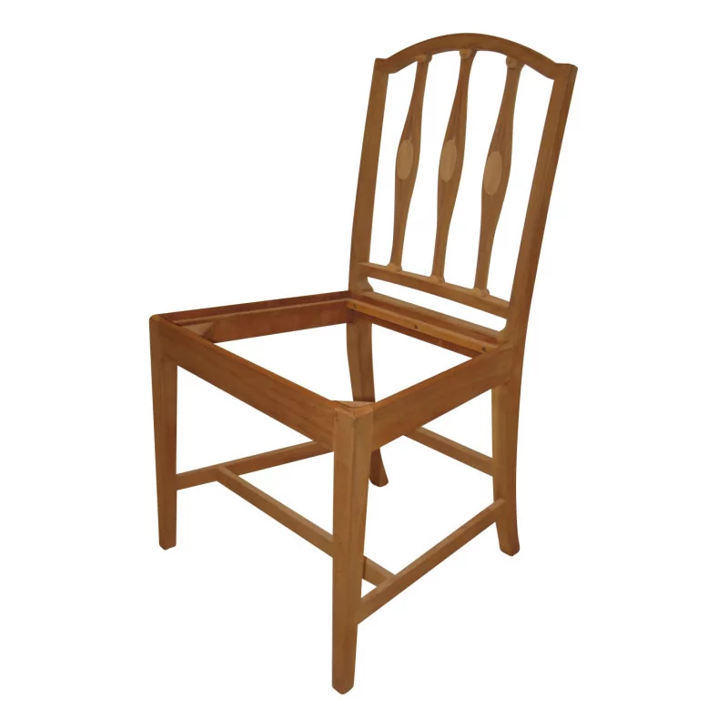 English style chair in mahogany, with barette backrest, 10 … - Moinat - Chairs