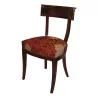 6 стульев Directoire из красного дерева с традиционной отделкой, - Moinat - Стулья
