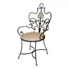 Armchair in the style of \"Gilbert Poillerat\" in wrought iron - Moinat - VE2022/2