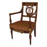 红木儿童 Directoire 扶手椅，饰有青铜色，…… - Moinat - 扶手椅