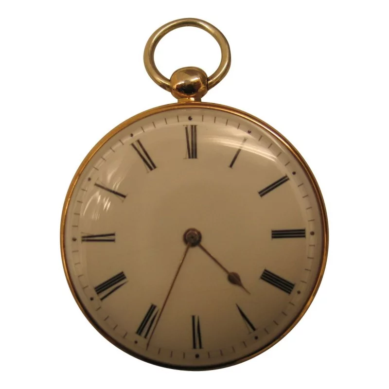 Montre de poche en argent et or rose Le Roy à Paris, - Moinat - Argenterie