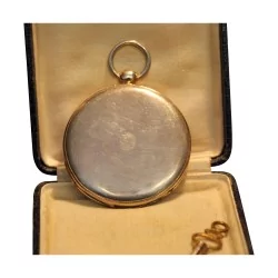 Montre de poche en argent et or rose Le Roy à Paris,