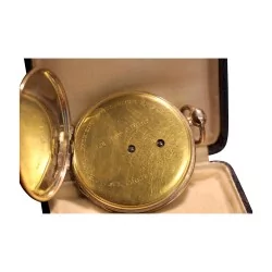 Montre de poche en argent et or rose Le Roy à Paris,