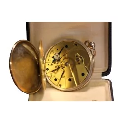 Montre de poche en argent et or rose Le Roy à Paris,