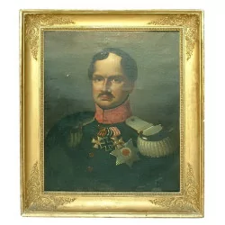 Painting, oil on canvas \"King of Prussia, Frederick William III\", unsigned. Russia,