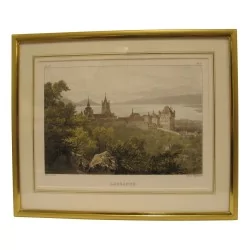 彩色雕刻的“洛桑”。 19世纪时期。