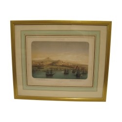 Gravure couleur “Bataille de L’Alma”. Epoque 19ème siècle.