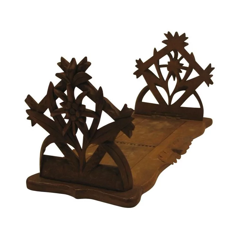 个 Brienz 木雕书挡，可扩展。瑞士人，…… - Moinat - 装饰配件