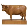 头木雕布里恩茨母牛。瑞士，19 世纪。 - Moinat - Brienz