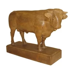 木雕布里恩茨公牛，署名 G. Staehli。瑞士人，……