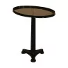 Charles X pedestal table, mahogany oval column tripod with … - Moinat - End tables, Bouillotte tables, Bedside tables, Pedestal tables