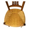 Chaise de style Directoire paillée en merisier avec dossier … - Moinat - Chaises
