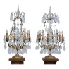 Pair of light fixtures made up of terracotta columns - Moinat - Table lamps