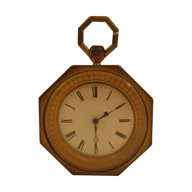 个轮廓分明的镀金青铜旅行钟。第 19 期… - Moinat - Horlogerie