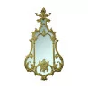 Miroir de style Louis XV en bois sculpté et doré. - Moinat - Glaces, Miroirs