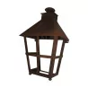Large model wall lantern in wrought iron, electrified. - Moinat - Wall lights, Sconces