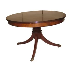 Regency mahogany round table with base and …
