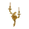 Louis XV style sconce in chased and gilded bronze with 2 … - Moinat - Wall lights, Sconces
