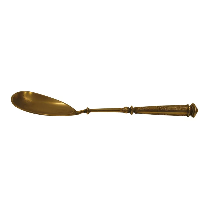 Neo-Gothic cream spoon in 800 silver. Period 19th … - Moinat - Silverware